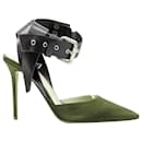 Monse satin punk ankle strap pump - Autre Marque