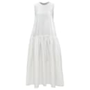 Cecilie Bahnsen Silk Blend Jacquard Sleeveless Babydoll Midi Dress - Autre Marque