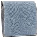 Hermes Scaled Leather Silver Logo Bifold Coins Wallet - Hermès