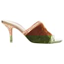 MALONE SOULIERS velvet strass trim square open toe mules - Autre Marque