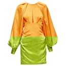 Acler silky keyhole draped puff sleeve mini dress - Autre Marque