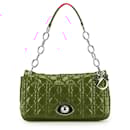 Dior Red Patent Cannage Rendezvous Shoulder Bag