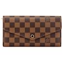 Louis Vuitton Brown Damier Ebene Sarah Wallet