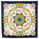 Hermès Blue Luna Park Silk Scarf