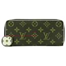 Louis Vuitton Brown Monogram Bloom Flower Clemence Wallet