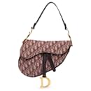Dior Red Oblique Canvas Saddle Bag