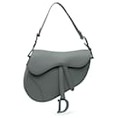 Dior Gray Ultra Matte Calfskin Saddle Bag