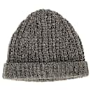  Maison Margiela Knitted Beanie Hat in Grey Wool - Maison Martin Margiela