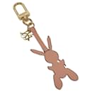 LOUIS VUITTON Rabbit Jeff Key Ring metal Pink M62734 LV Auth 114656 - Louis Vuitton