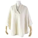 Hermes Wool H Motif Knit Poncho Women - Hermès