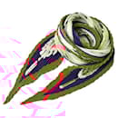 Hermes Silk Scarf Pleated Red Multi - Hermès