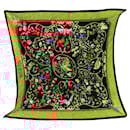 Hermès Black Pierres D Orient Et D Occident Pleated Silk Scarf