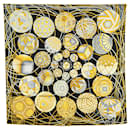 Hermès Yellow L'Art du Temari Silk Scarf