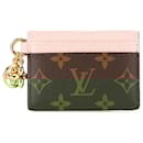 Louis Vuitton Brown Monogram LV Charm Card Holder