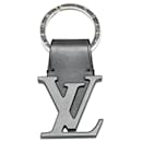 Louis Vuitton Black Leather LV Initials Key Holder