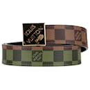 Cinto Louis Vuitton Damier Ebene Marrom