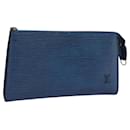 LOUIS VUITTON Epi Pochette Accessoires Pouch Blue M52985 LV Auth 115431 - Louis Vuitton