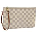 LOUIS VUITTON Poche Neverfull MM Damier Azur LV Auth 114640 - Louis Vuitton
