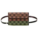 Pochette Florentine Damier Ebene Marrom Louis Vuitton