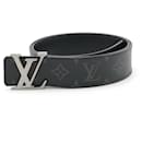 Louis Vuitton Monogram Eclipse Santur Initial Belt