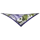 ECHARPE FOULARD HERMES BRIDES DE GALA TRIANGLE SOIE MULTICOLORE SILK SCARF - Hermès