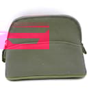Hermes Canvas Bolide Mini Pouch Pink - Hermès