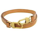 Louis Vuitton Leather Shoulder Strap Beige