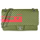 Chanel Red Lambskin CC Medium Crossing Flap Bag