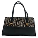 Christian Dior Trotter Pattern Canvas and Leather Bag – Black & Beige