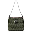 Fendi Brown Zucca Canvas Shoulder Bag