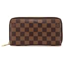 Louis Vuitton Brown Damier Ebene Zippy Long Wallet