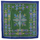 Hermès Green Scheherazade Silk Scarf