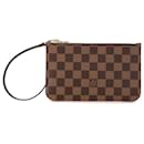 Louis Vuitton Brown Damier Ebene Neverfull Pouch