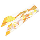 Hermès White Brides De Gala Twilly Silk Scarf
