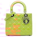 Dior Brown Medium Patent Cannage Lady Dior
