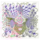 Foulard en soie multicolore Hermes Carre 90 POINT D'ORGUE Fermata - Hermès
