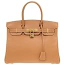 Hermes Birkin 30 Cushvel Natural F Stamp Handbag - Hermès