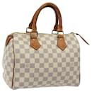 LOUIS VUITTON Damier Azur Speedy 25 Hand Bag N41534 LV Auth 114893 - Louis Vuitton