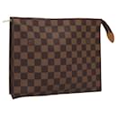 LOUIS VUITTON Damier Ebene Poche Toilette 26 Pouch N47543 LV Auth 113430 - Louis Vuitton