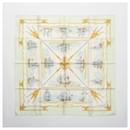 Hermès Carré 90 "La Marine en Bois" 100% Silk Scarf in Green