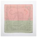 Hermès Carré 90 "JUNGLE LOVE" 100% Silk Scarf in Pink