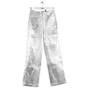 Silver straight pants - Autre Marque
