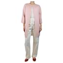 Pink side-slit coat - size UK 8 - Autre Marque