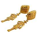 Chanel Mademoiselle Gold Clip Earrings
