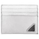 Prada Saffiano Triangle Card Case 1MC223