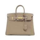 Hermes Birkin 25cm Handbag in Etoupe Gray - Hermès