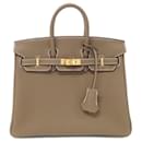 Hermes Birkin 25cm Handbag in Etoupe Gray - Hermès