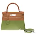 HERMES Kelly 28 Bag in Golden Leather - 102536 - Hermès