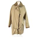 E.A. Fay Vintage Beige 4 Hook Firefighters Men Coat Size M - Autre Marque