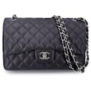 Dark Brown Timeless Classic Jumbo Shoulder Bag 30 cm - Chanel